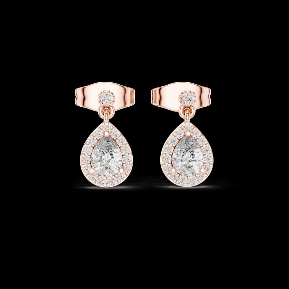Dainty Ribbon lab grown diamond earring - Image 1 Dainty Ribbon lab grown diamond earring, view 1 of 6