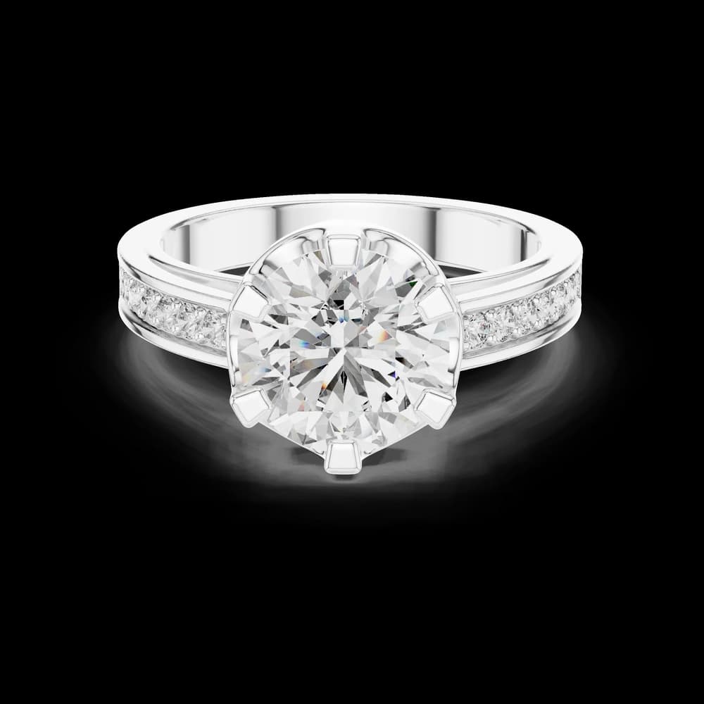 Classic Channel Set Lab Grown Diamond Ring - Image 2 Classic Channel Set Lab Grown Diamond Ring, view 2 of 6