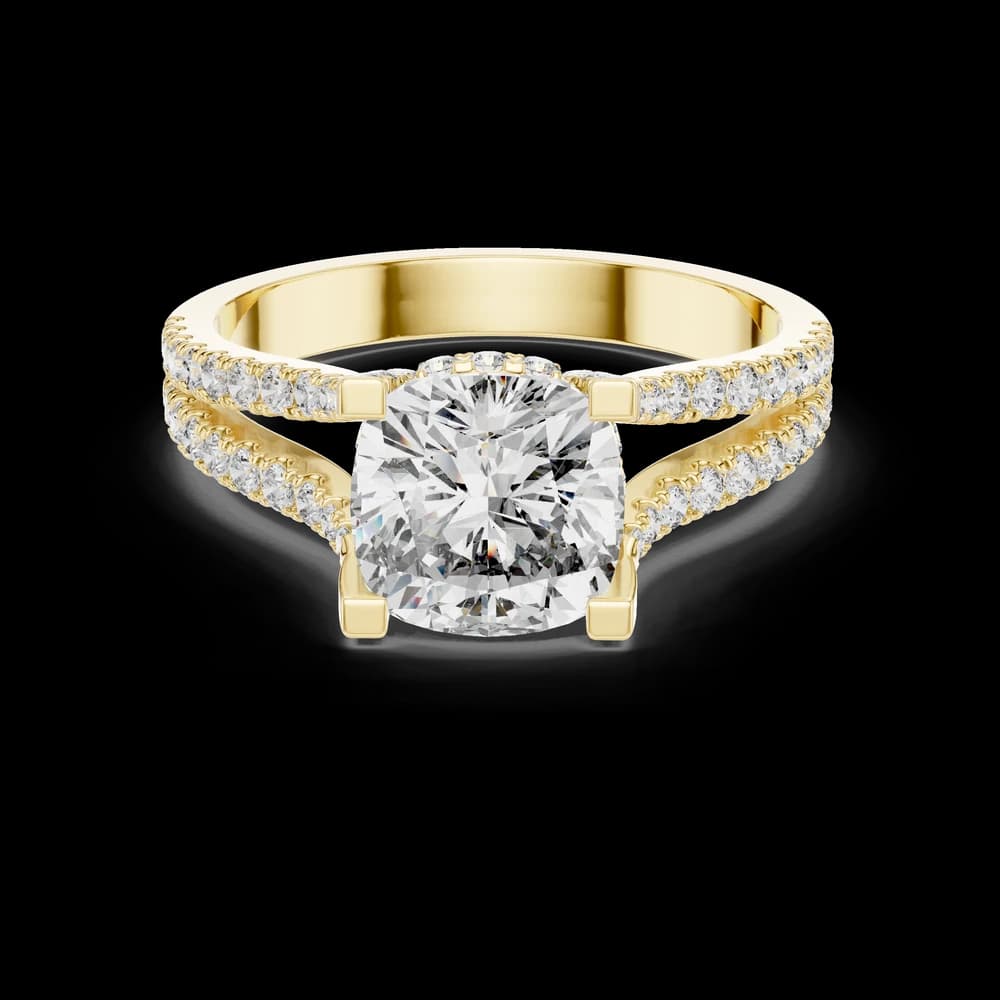 Dawn Mist Lab Grown Diamond Frosted Ring - Image 3 Dawn Mist Lab Grown Diamond Frosted Ring, view 3 of 6