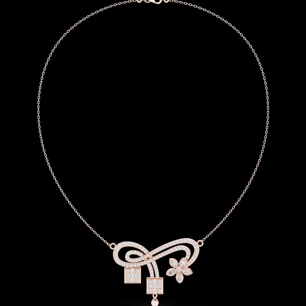 Dazzling Classic-Cut Diamond Lab Grown Necklace - Image 1 Dazzling Classic-Cut Diamond Lab Grown Necklace, view 1 of 6