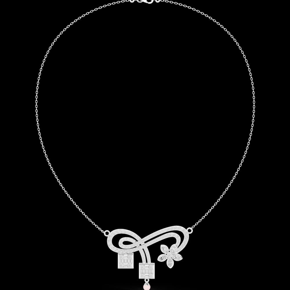 Dazzling Classic-Cut Diamond Lab Grown Necklace - Image 2 Dazzling Classic-Cut Diamond Lab Grown Necklace, view 2 of 6