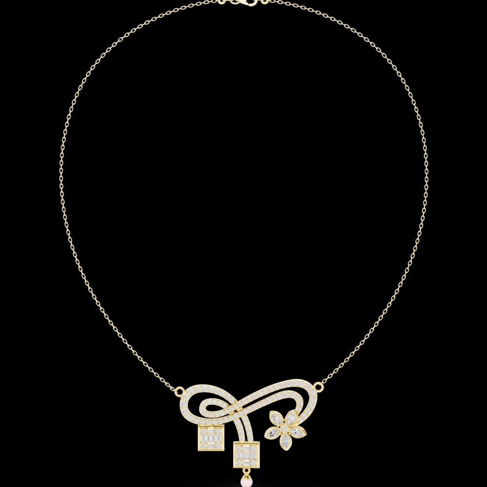 Dazzling Classic-Cut Diamond Lab Grown Necklace - Image 3 Dazzling Classic-Cut Diamond Lab Grown Necklace, view 3 of 6