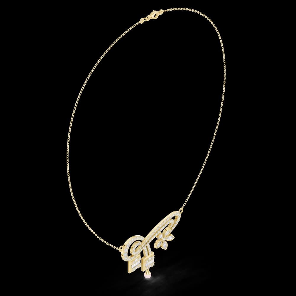 Dazzling Classic-Cut Diamond Lab Grown Necklace - Image 4 Dazzling Classic-Cut Diamond Lab Grown Necklace, view 4 of 6
