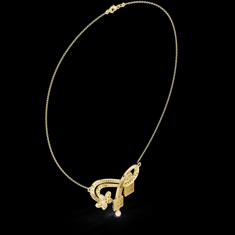 Dazzling Classic-Cut Diamond Lab Grown Necklace - Image 5 Dazzling Classic-Cut Diamond Lab Grown Necklace, view 5 of 6