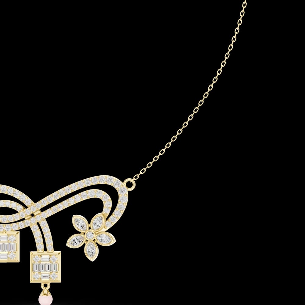 Dazzling Classic-Cut Diamond Lab Grown Necklace - Image 6 Dazzling Classic-Cut Diamond Lab Grown Necklace, view 6 of 6