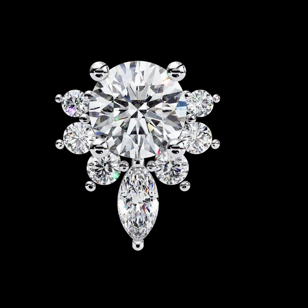 Dazzling Solitaire Lab Grown Diamond Burst Stud Earrings - Image 10 Dazzling Solitaire Lab Grown Diamond Burst Stud Earrings, view 10 of 22