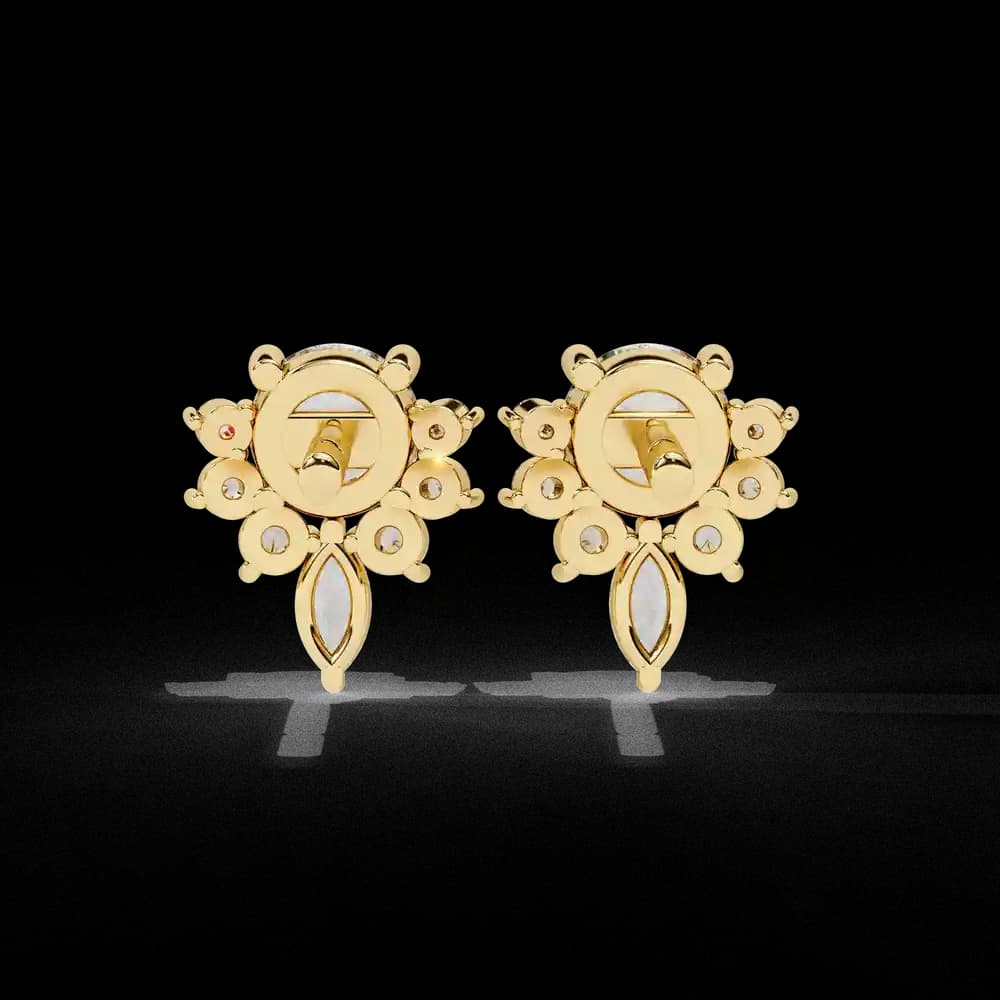 Dazzling Solitaire Lab Grown Diamond Burst Stud Earrings - Image 19 Dazzling Solitaire Lab Grown Diamond Burst Stud Earrings, view 19 of 22