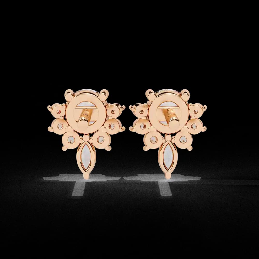 Dazzling Solitaire Lab Grown Diamond Burst Stud Earrings - Image 20 Dazzling Solitaire Lab Grown Diamond Burst Stud Earrings, view 20 of 22