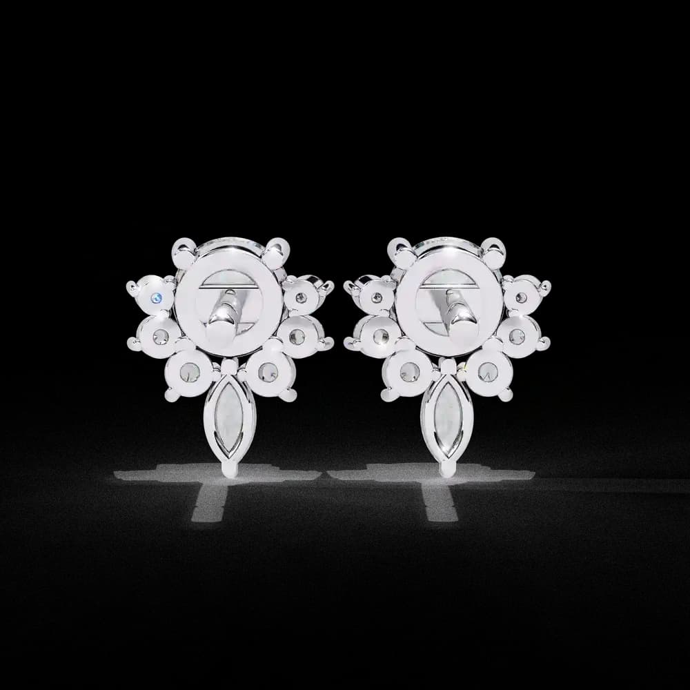 Dazzling Solitaire Lab Grown Diamond Burst Stud Earrings - Image 21 Dazzling Solitaire Lab Grown Diamond Burst Stud Earrings, view 21 of 22
