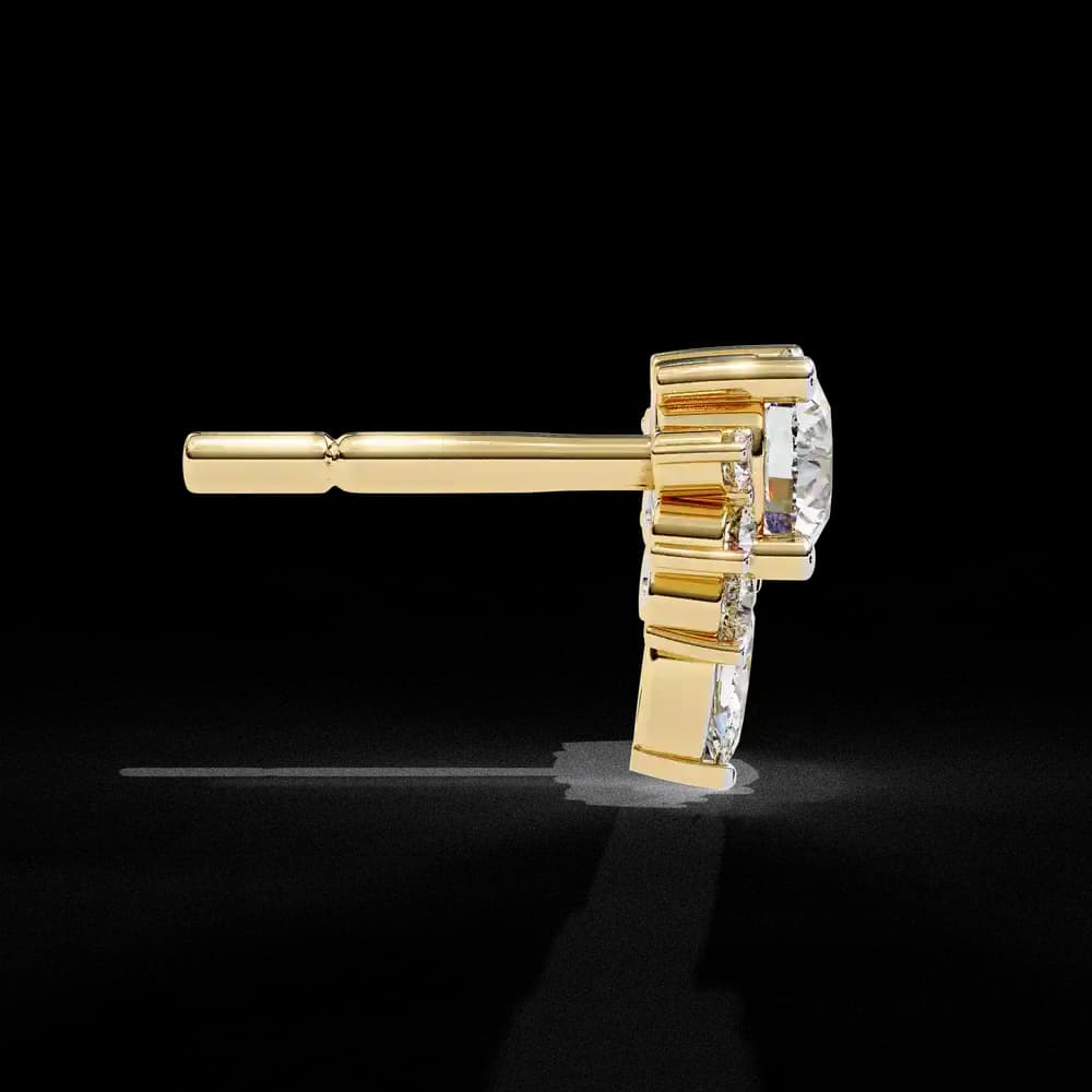 Dazzling Solitaire Lab Grown Diamond Burst Stud Earrings - Image 6 Dazzling Solitaire Lab Grown Diamond Burst Stud Earrings, view 6 of 22