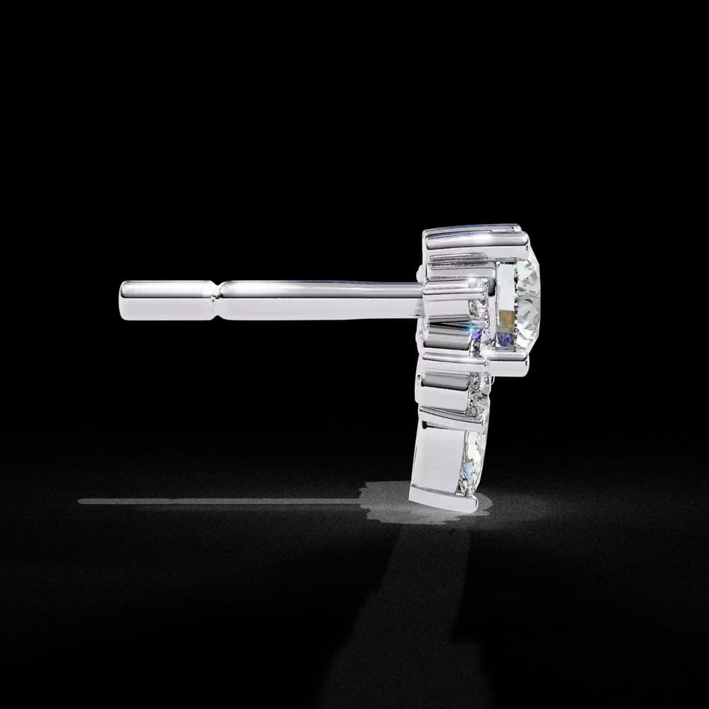 Dazzling Solitaire Lab Grown Diamond Burst Stud Earrings - Image 8 Dazzling Solitaire Lab Grown Diamond Burst Stud Earrings, view 8 of 22