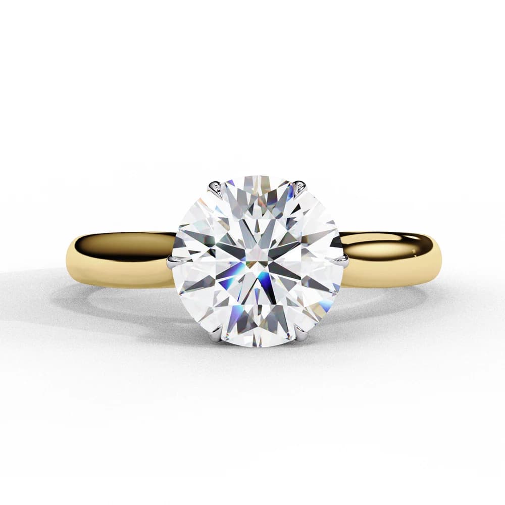 Dazzling Solitude Round Cut Lab Grown Diamond Ring - Image 1 Dazzling Solitude Round Cut Lab Grown Diamond Ring, view 1 of 14