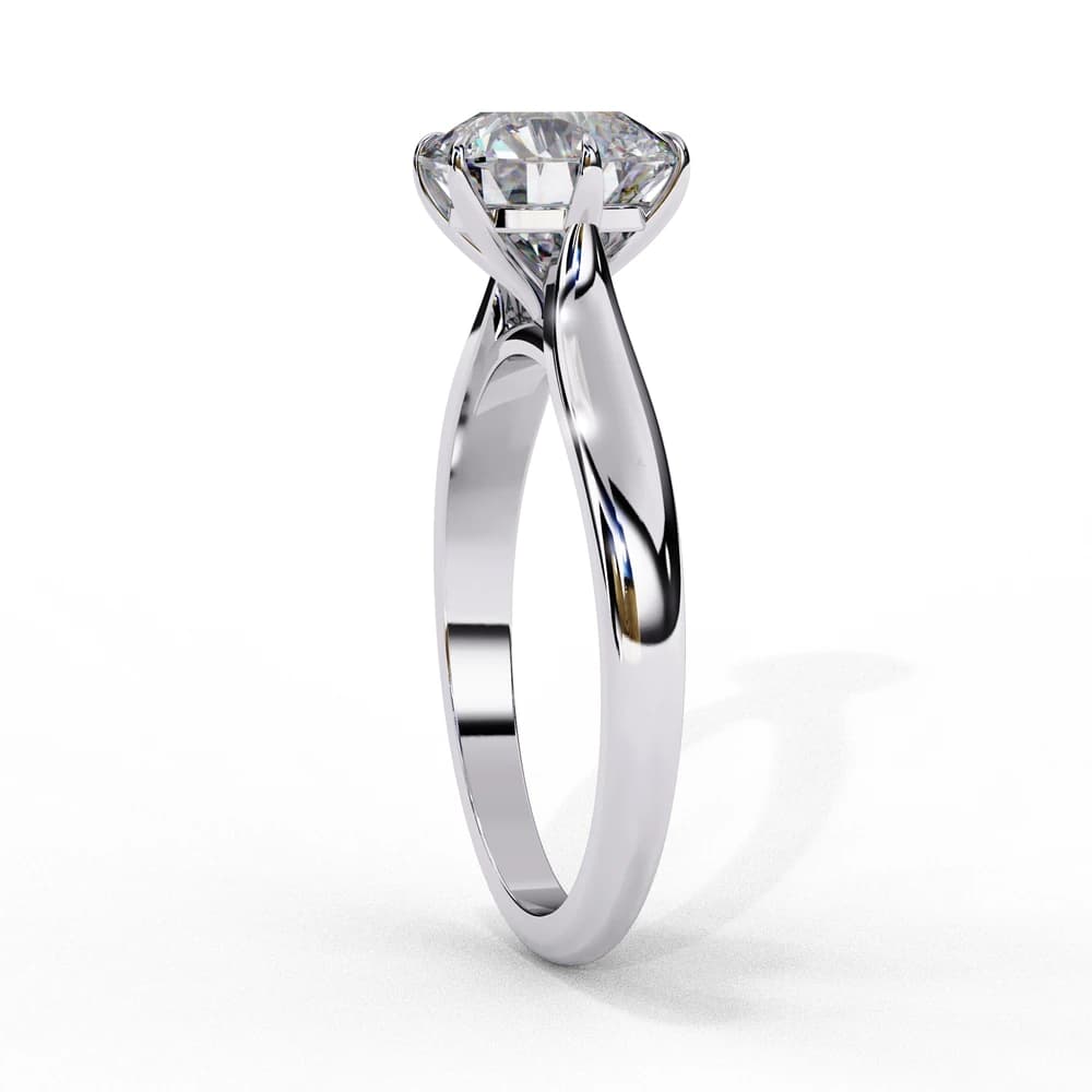 Dazzling Solitude Round Cut Lab Grown Diamond Ring - Image 3 Dazzling Solitude Round Cut Lab Grown Diamond Ring, view 3 of 14