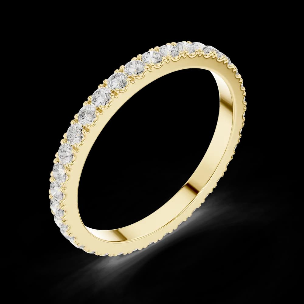 Classic Pave Eternity Lab Grown Diamond Ring - Image 5 Classic Pave Eternity Lab Grown Diamond Ring, view 5 of 6