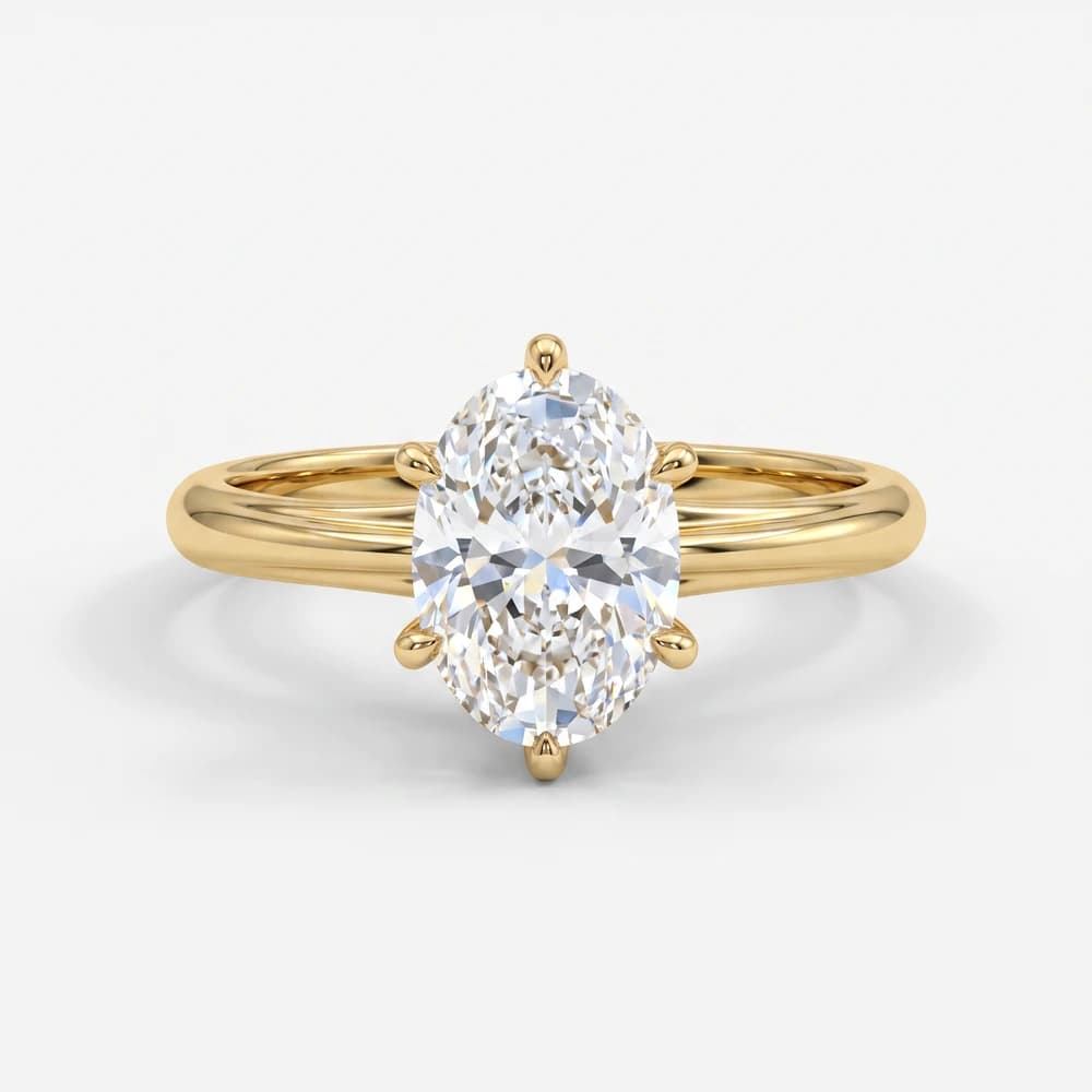 The Iris Oval Hidden Halo Ring - Image 1 The Iris Oval Hidden Halo Ring, view 1 of 4