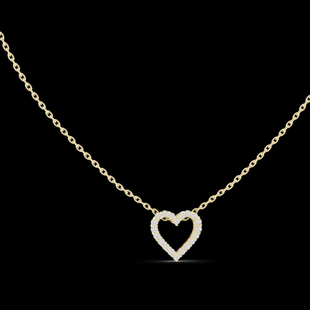 Deep Love lab grown diamond pendant - Image 3 Deep Love lab grown diamond pendant, view 3 of 6