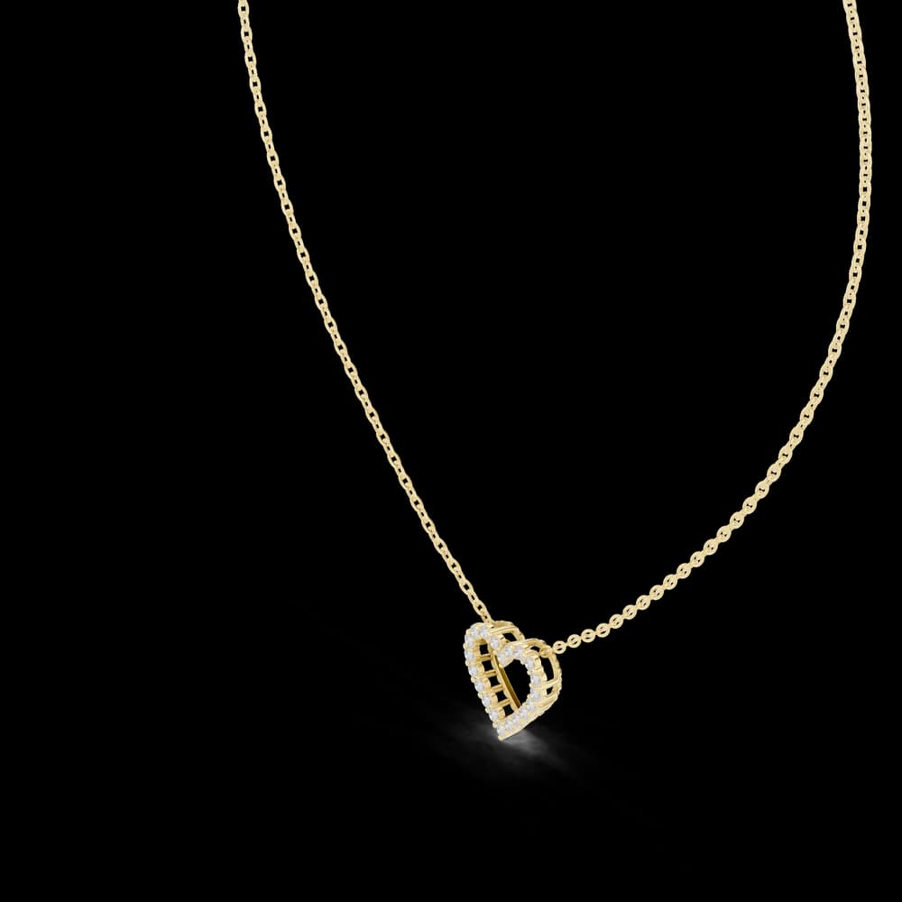 Deep Love lab grown diamond pendant - Image 4 Deep Love lab grown diamond pendant, view 4 of 6