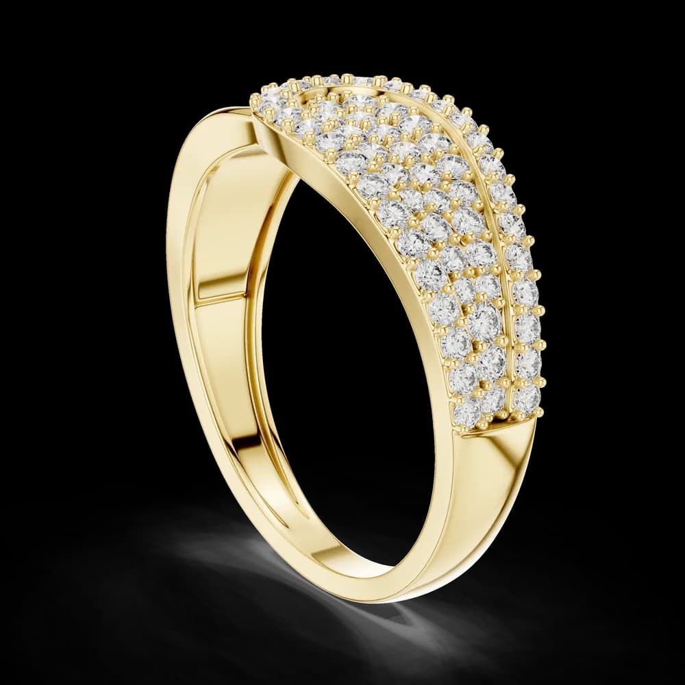 Delicate Lab grown diamond ring design - Image 4 Delicate Lab grown diamond ring design, view 4 of 5