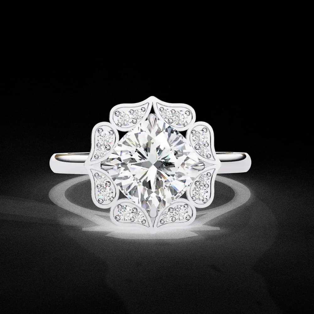 Delicate Petal Lab Grown Diamond Ring - Image 1 Delicate Petal Lab Grown Diamond Ring, view 1 of 4