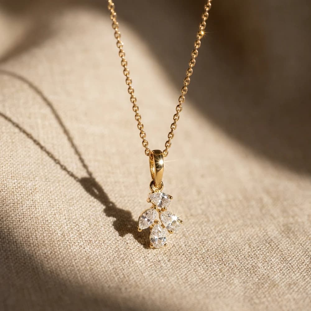 Multi Shape Lab Grown Diamond Pendant - Image 5 Multi Shape Lab Grown Diamond Pendant, view 5 of 5