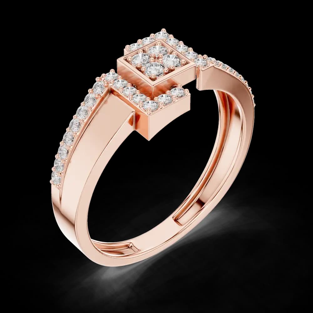 Deluxe Lab grown diamond ring jewelry - Image 1 Deluxe Lab grown diamond ring jewelry, view 1 of 1