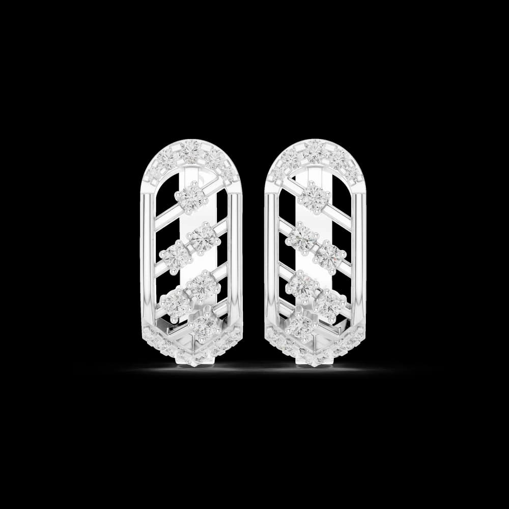 Desert Rose Lab Grown Diamond Earrings Jewelry - Image 2 Desert Rose Lab Grown Diamond Earrings Jewelry, view 2 of 6