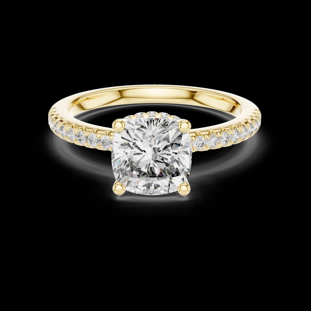 Desert Rose Lab Grown Diamond Pave Ring - Image 3 Desert Rose Lab Grown Diamond Pave Ring, view 3 of 6