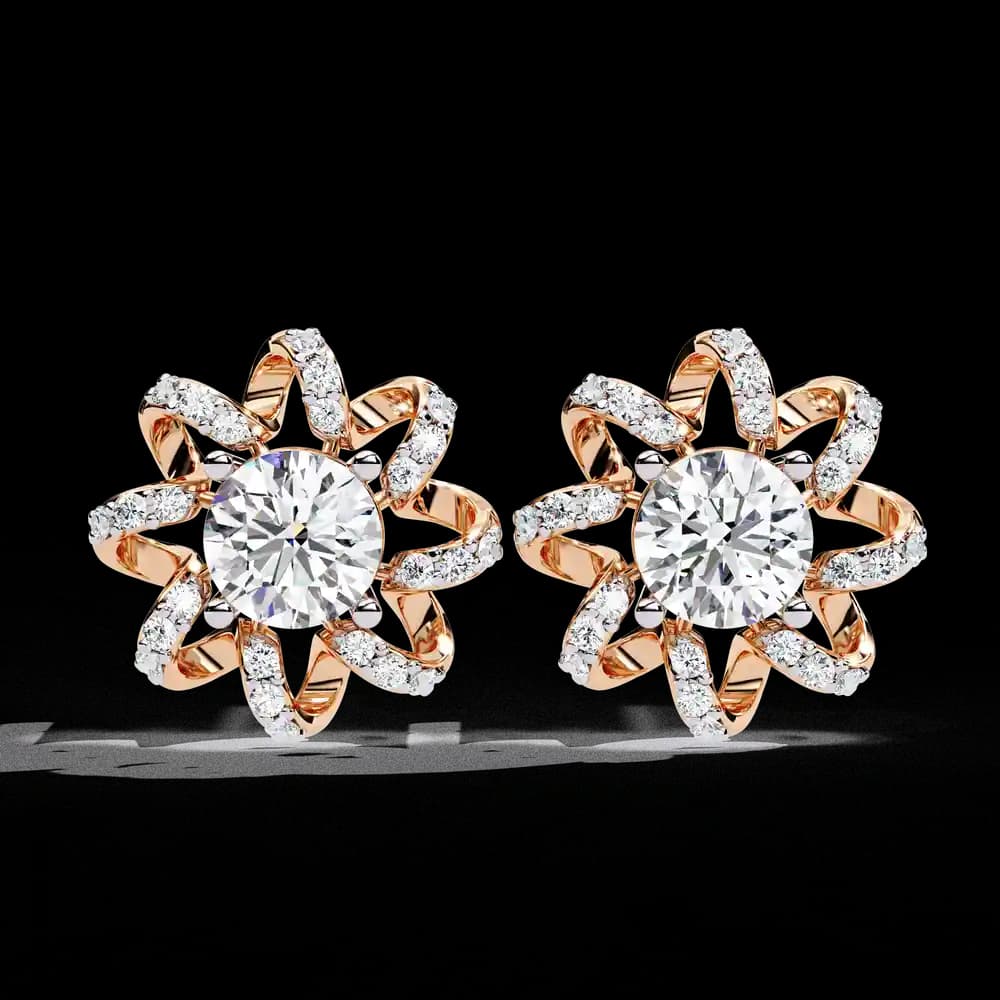 Designer Inspired Lab Grown Diamond Studs - Image 1 Designer Inspired Lab Grown Diamond Studs, view 1 of 15