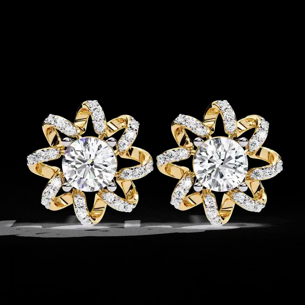 Designer Inspired Lab Grown Diamond Studs - Image 11 Designer Inspired Lab Grown Diamond Studs, view 11 of 15