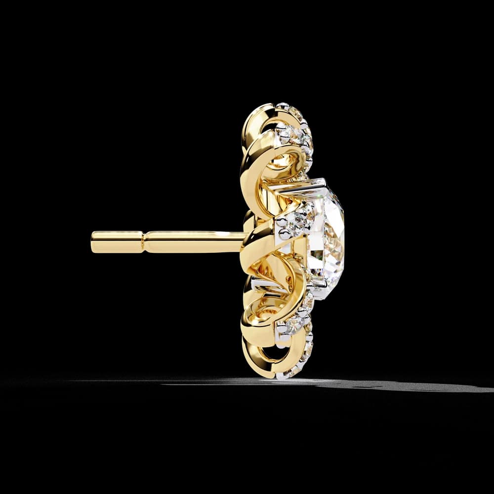 Designer Inspired Lab Grown Diamond Studs - Image 5 Designer Inspired Lab Grown Diamond Studs, view 5 of 15