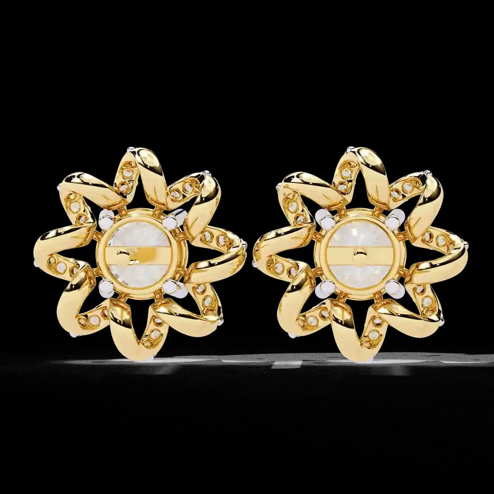 Designer Inspired Lab Grown Diamond Studs - Image 8 Designer Inspired Lab Grown Diamond Studs, view 8 of 15