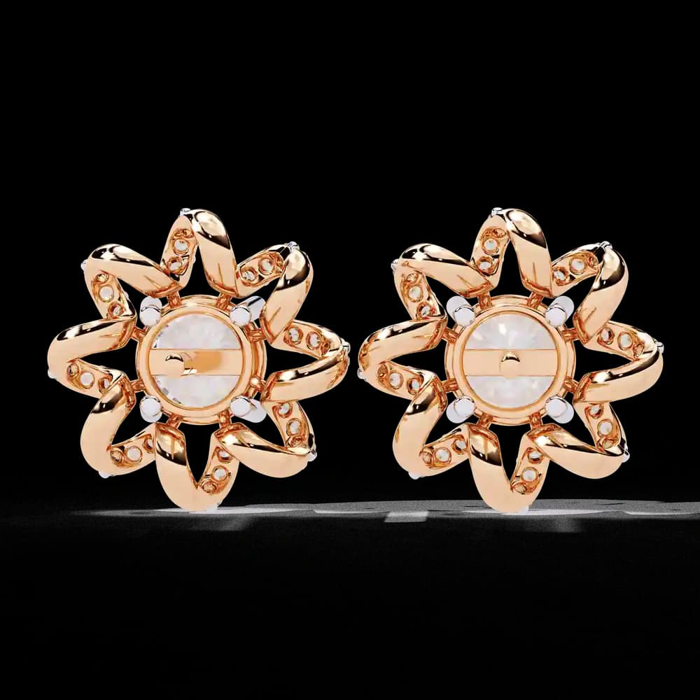 Designer Inspired Lab Grown Diamond Studs - Image 9 Designer Inspired Lab Grown Diamond Studs, view 9 of 15