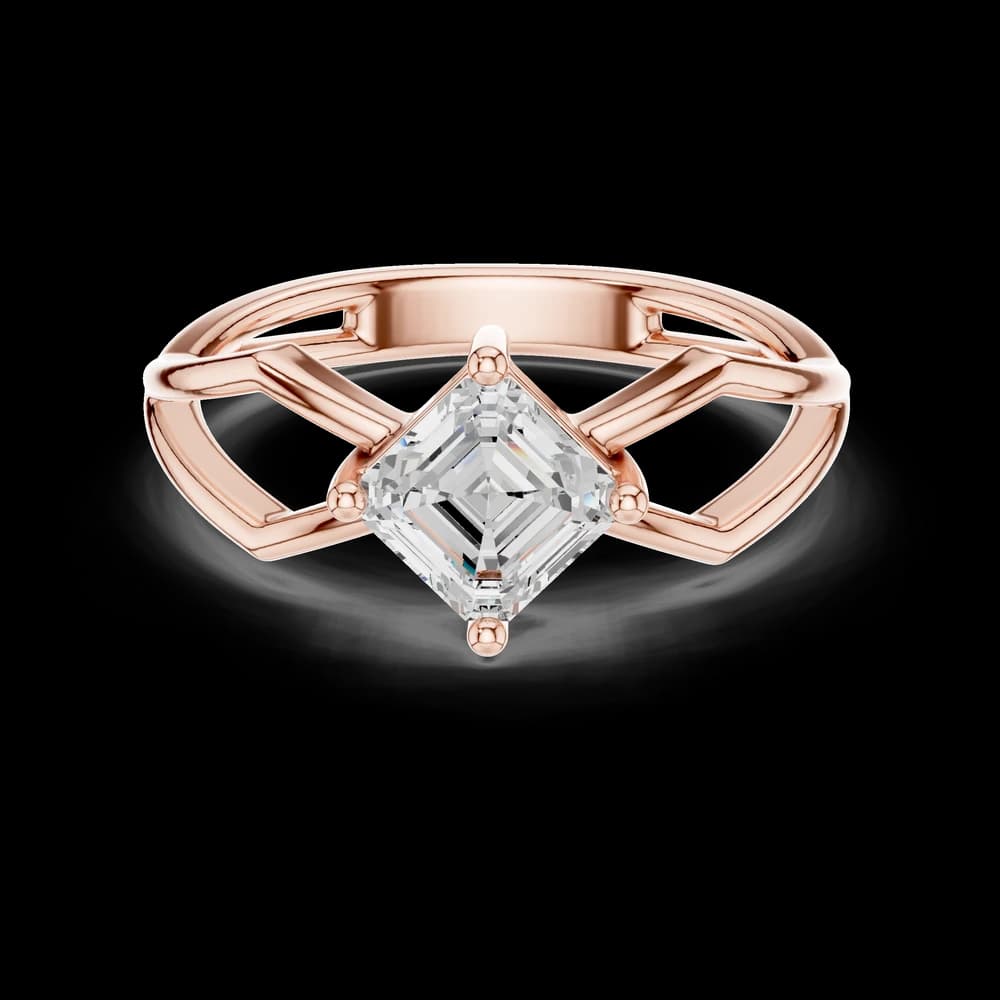 Cushion Solitaire Lab Grown Diamond Ring - Image 1 Cushion Solitaire Lab Grown Diamond Ring, view 1 of 6
