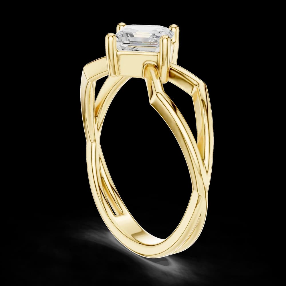Cushion Solitaire Lab Grown Diamond Ring - Image 4 Cushion Solitaire Lab Grown Diamond Ring, view 4 of 6
