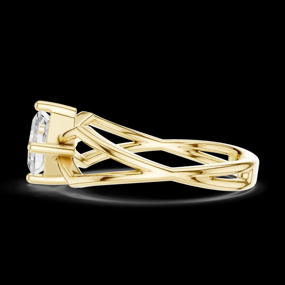 Cushion Solitaire Lab Grown Diamond Ring - Image 6 Cushion Solitaire Lab Grown Diamond Ring, view 6 of 6