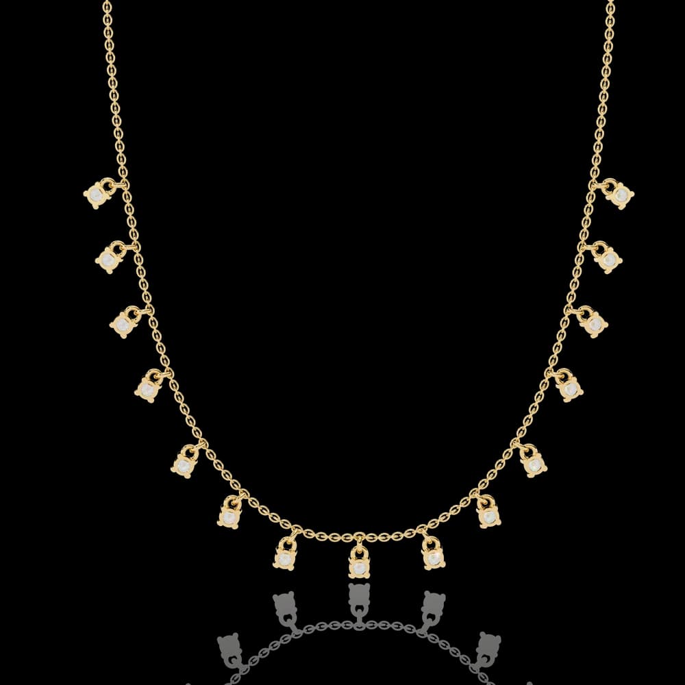 Plima Lab Grown Diamond Drop Necklace - Image 2 Plima Lab Grown Diamond Drop Necklace, view 2 of 2