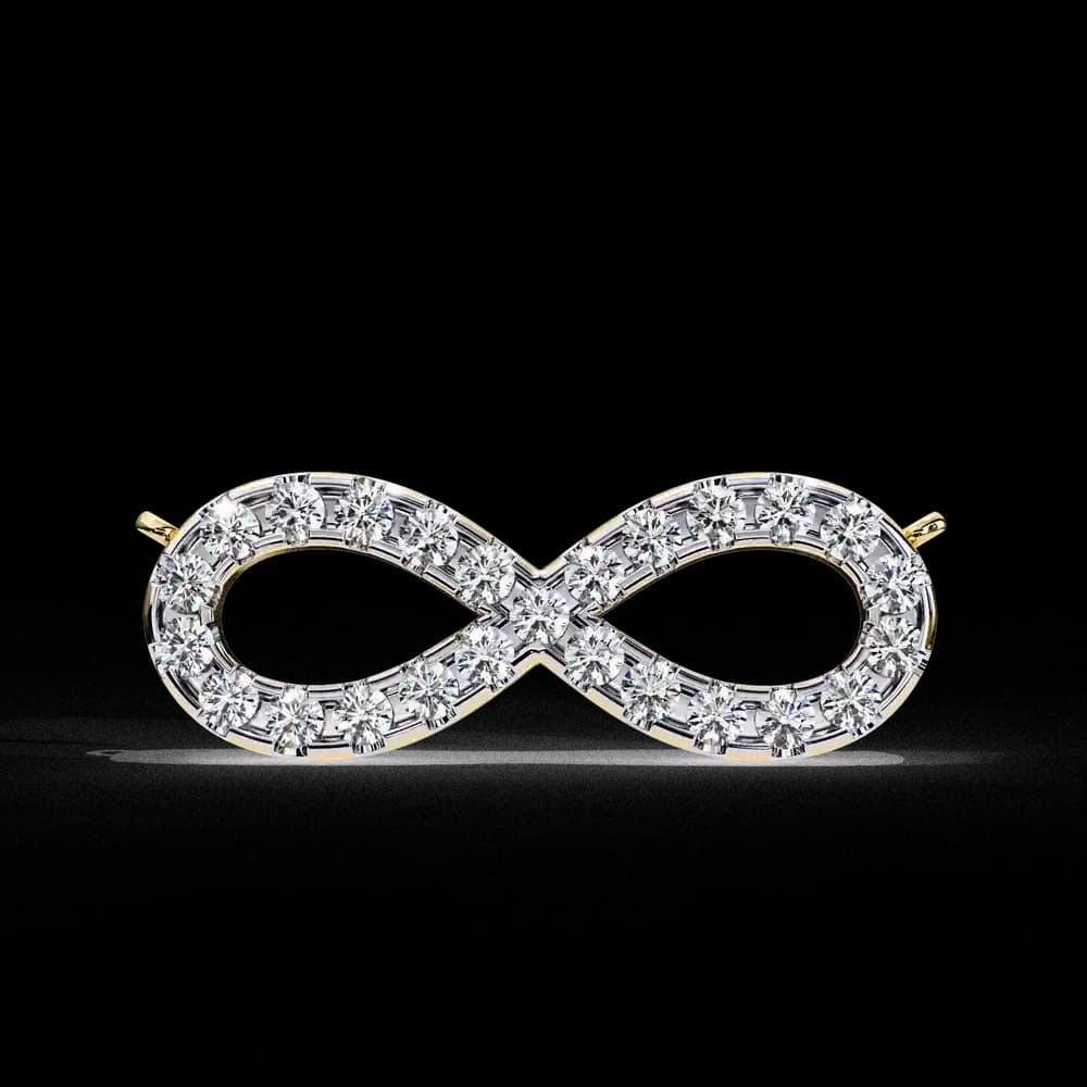 Lab Grown Diamond Infinity Pendant Necklace - Image 16 Lab Grown Diamond Infinity Pendant Necklace, view 16 of 22