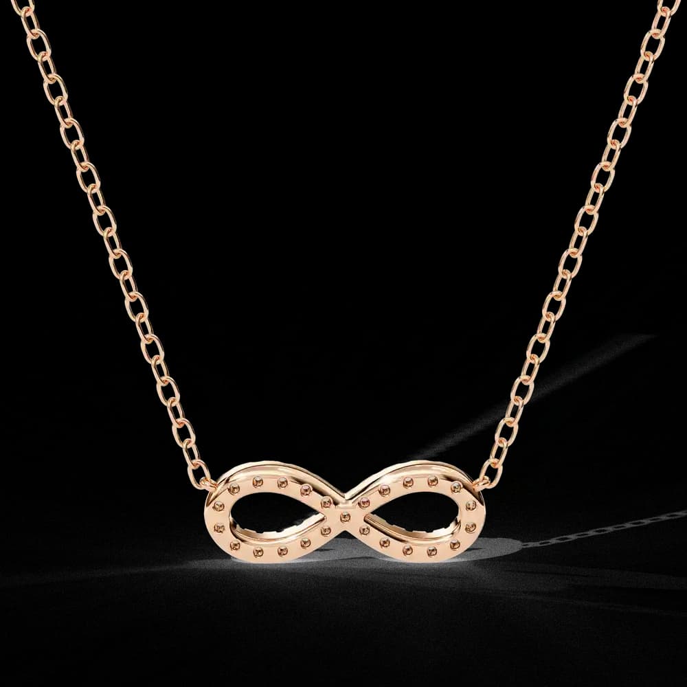 Lab Grown Diamond Infinity Pendant Necklace - Image 20 Lab Grown Diamond Infinity Pendant Necklace, view 20 of 22
