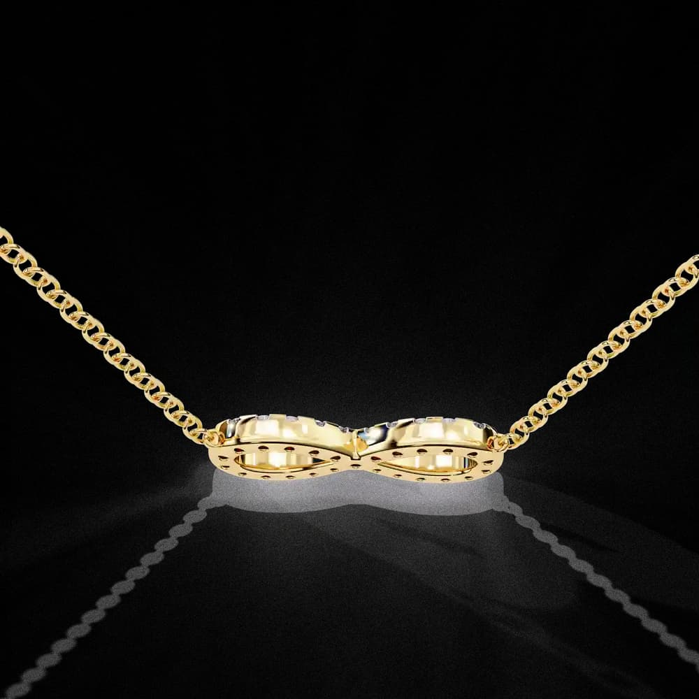 Lab Grown Diamond Infinity Pendant Necklace - Image 22 Lab Grown Diamond Infinity Pendant Necklace, view 22 of 22