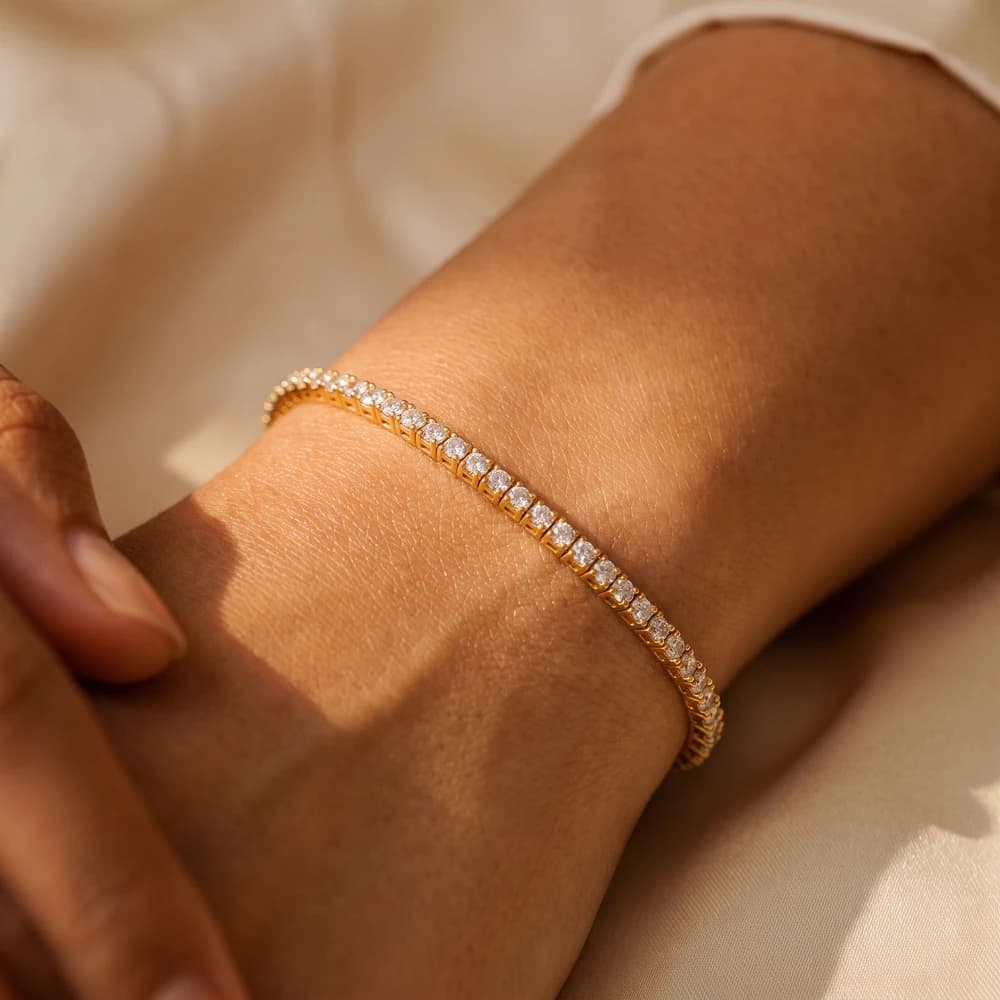 The Classic Pavé Tennis Bracelet - Image 2 The Classic Pavé Tennis Bracelet, view 2 of 5