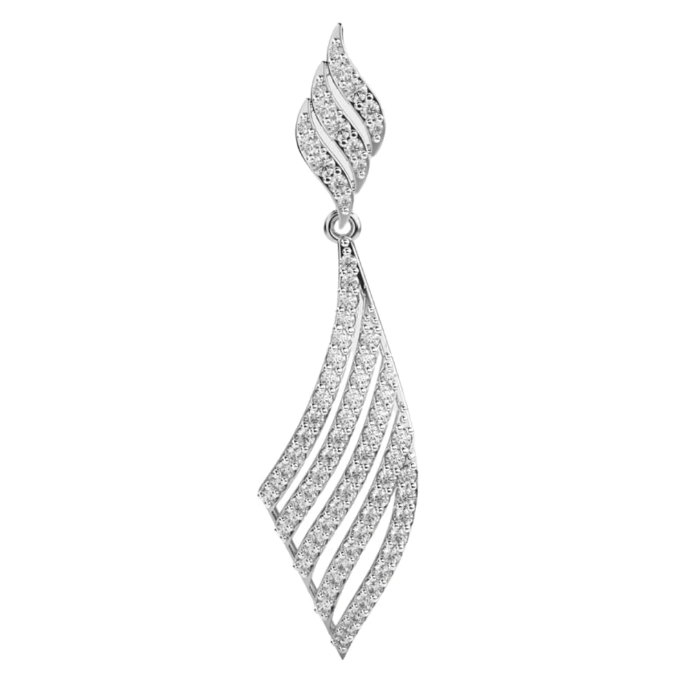 Lab Grown Diamond Tie Style Pendant with Chain - Image 4 Lab Grown Diamond Tie Style Pendant with Chain, view 4 of 4