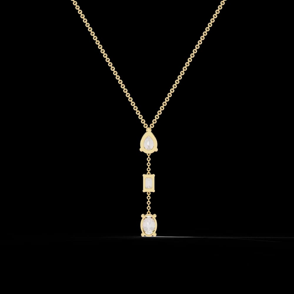 Lab Grown Diamond Y Drop Necklace - Image 3 Lab Grown Diamond Y Drop Necklace, view 3 of 4