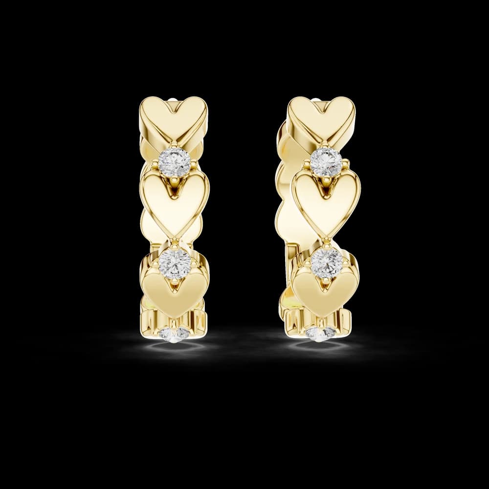 Dimensional Halo Lab Grown Diamond Earrings - Image 1 Dimensional Halo Lab Grown Diamond Earrings, view 1 of 4