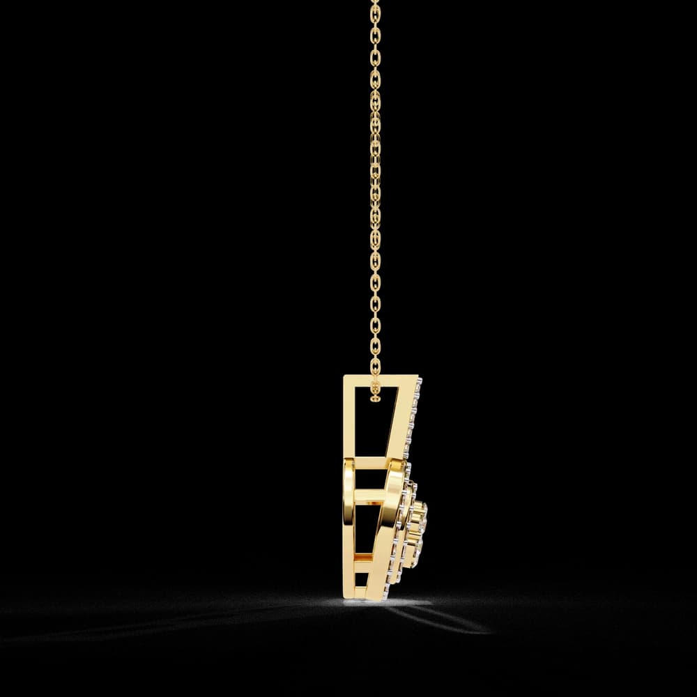 Double Halo Lab Grown Diamond Circle Pendant - Image 16 Double Halo Lab Grown Diamond Circle Pendant, view 16 of 22
