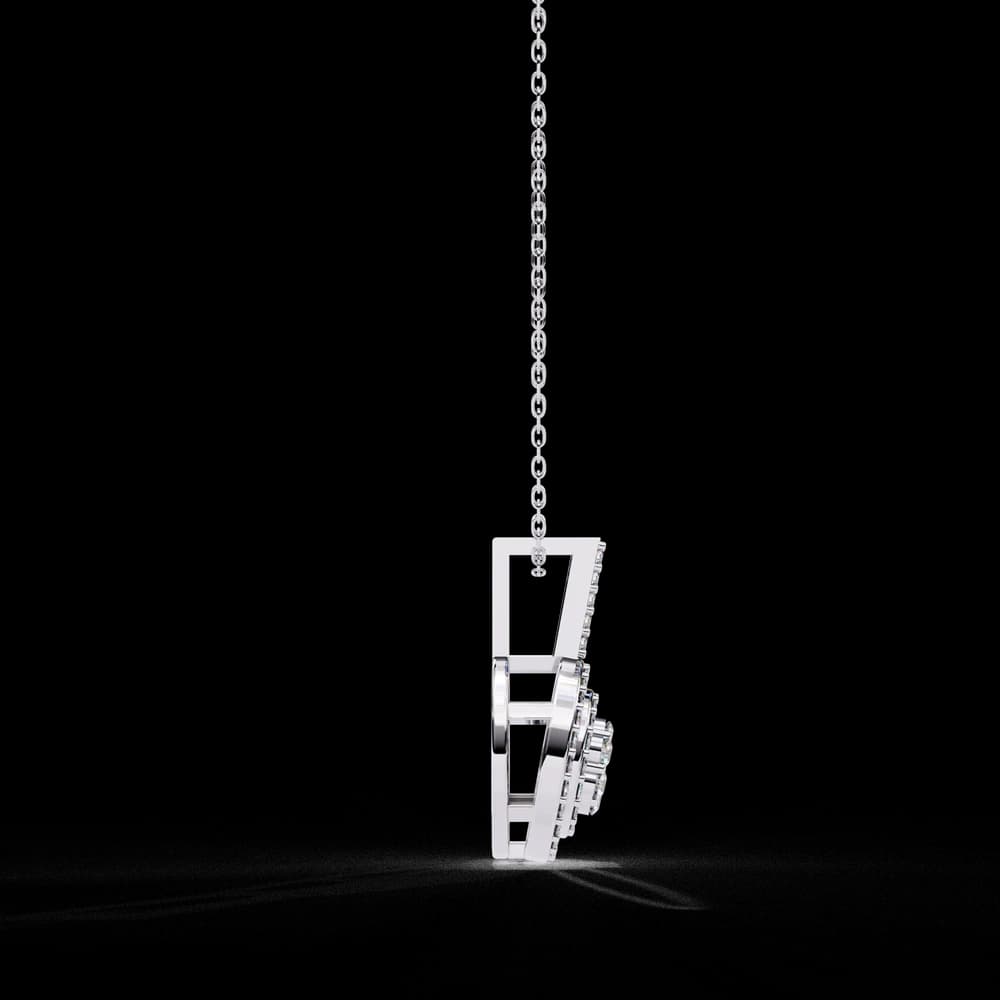 Double Halo Lab Grown Diamond Circle Pendant - Image 18 Double Halo Lab Grown Diamond Circle Pendant, view 18 of 22