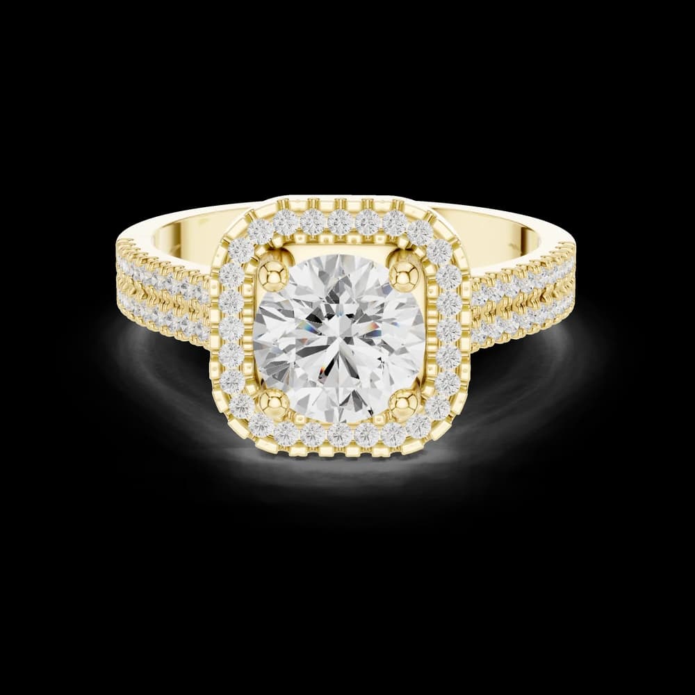Dune Grass Lab Grown Diamond Multi Row Ring - Image 6 Dune Grass Lab Grown Diamond Multi Row Ring, view 6 of 9
