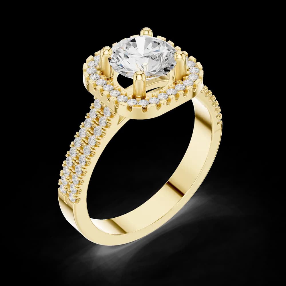 Dune Grass Lab Grown Diamond Multi Row Ring - Image 8 Dune Grass Lab Grown Diamond Multi Row Ring, view 8 of 9