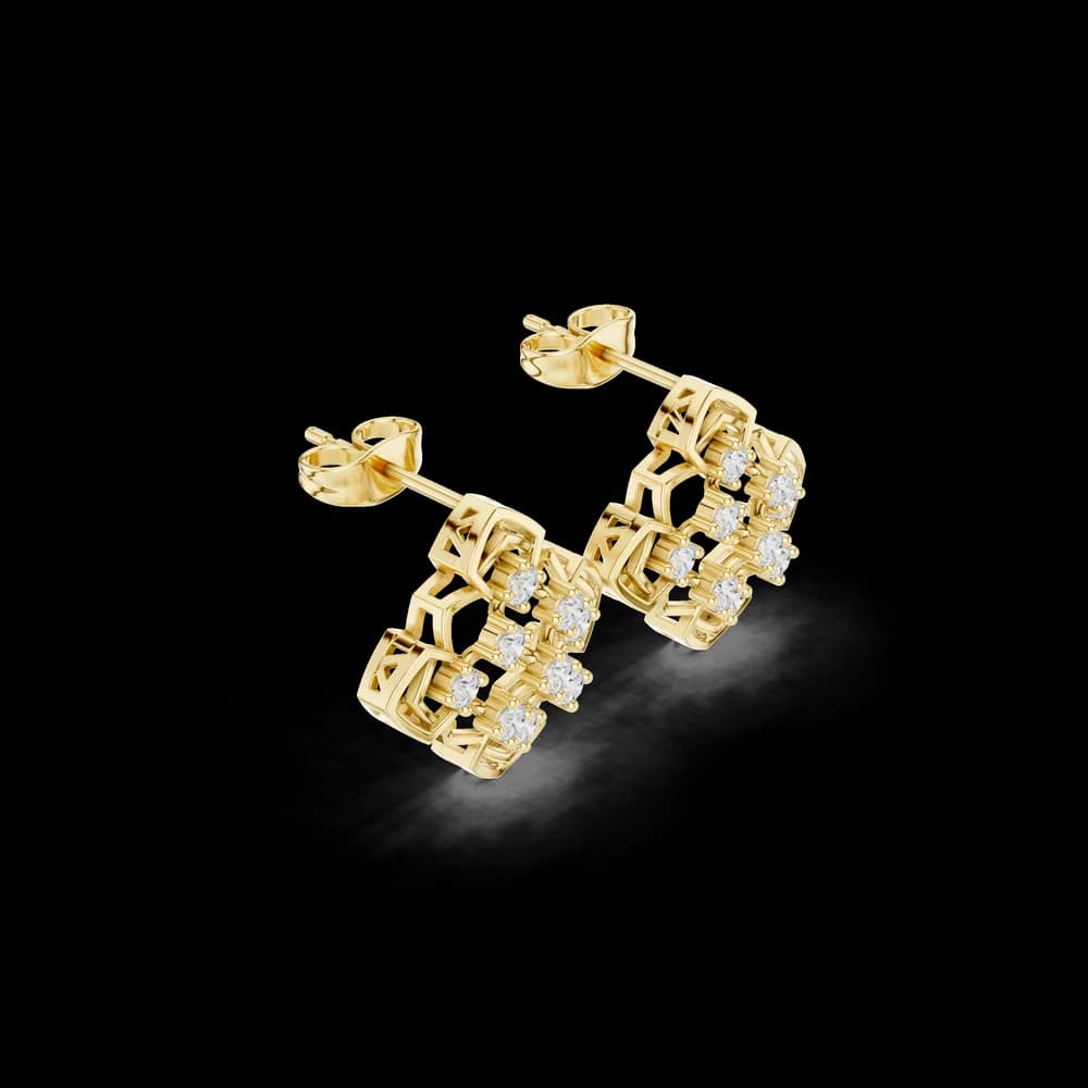 Dusk Glow Lab Grown Diamond Earrings Jewelry - Image 4 Dusk Glow Lab Grown Diamond Earrings Jewelry, view 4 of 6