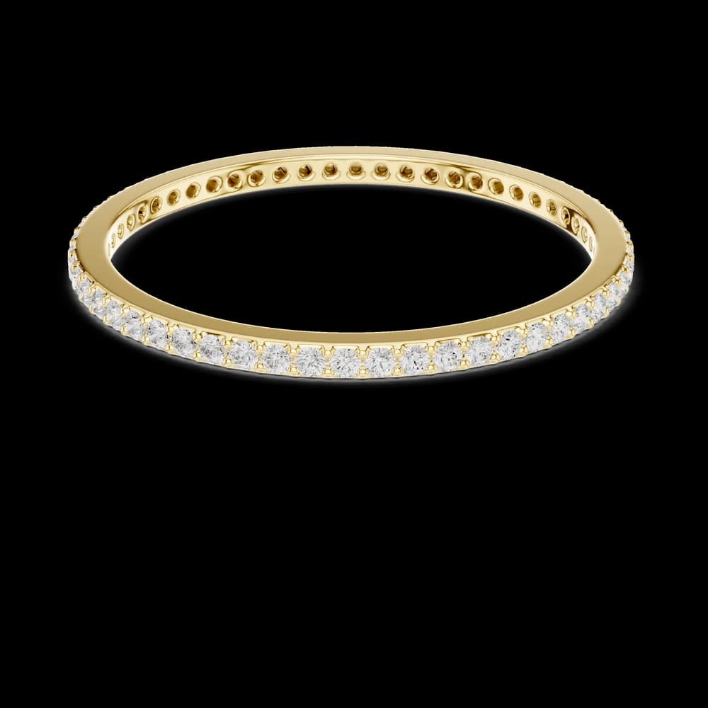 Ultra Thin Eternity Lab Grown Diamond Ring - Image 3 Ultra Thin Eternity Lab Grown Diamond Ring, view 3 of 6