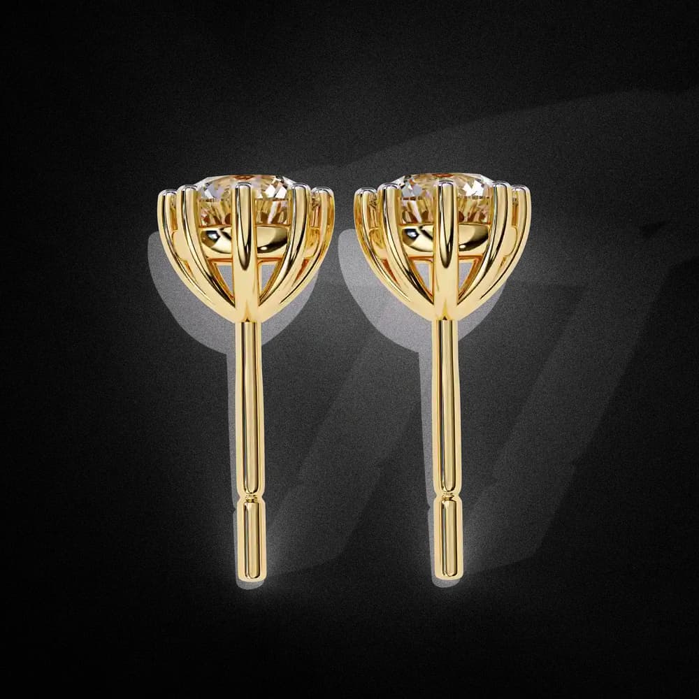 Eight-Prong Set Lab Grown Diamond Studs - Image 15 Eight-Prong Set Lab Grown Diamond Studs, view 15 of 16